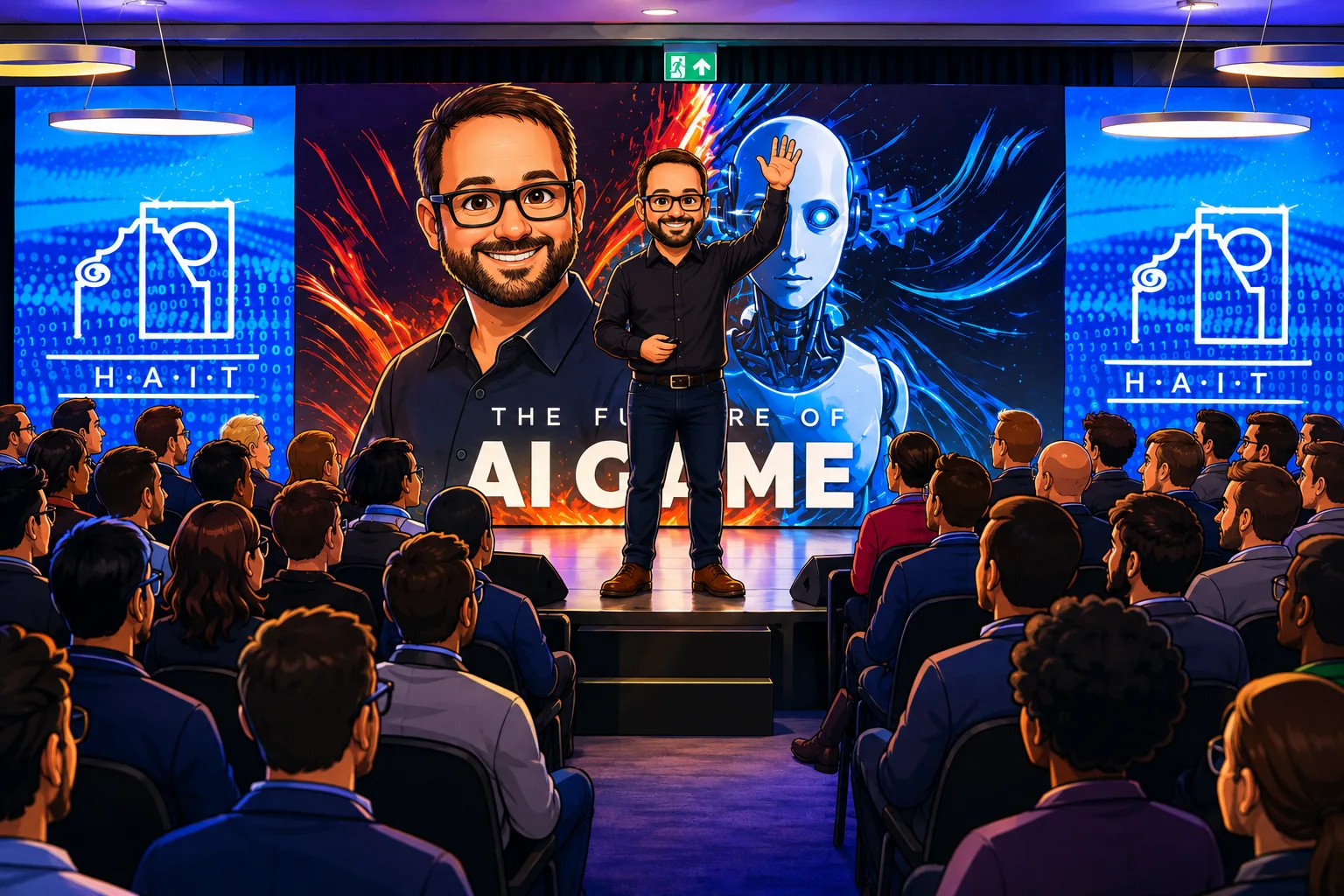 Matt presenting at conference